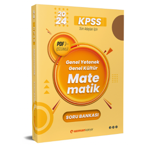 Uzman Kariyer 2024 KPSS Matematik Soru Bankası PDF Çözümlü Uzman Kariyer Yayınları