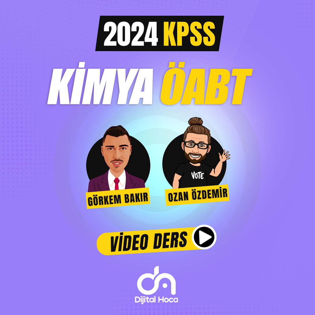 2024 Kimya ÖABT Video Ders Paketi