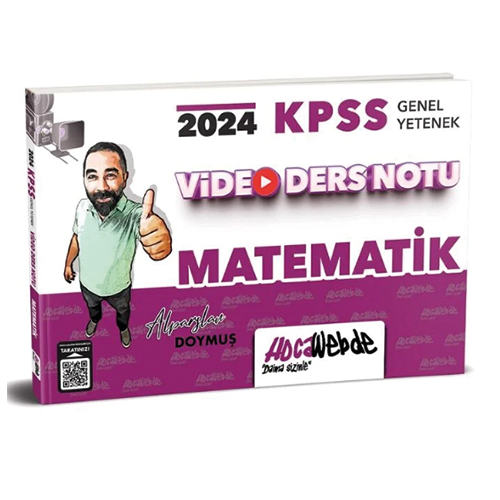 HocaWebde 2024 KPSS Matematik Video Ders Notu - Alparslan Doymuş HocaWebde Yayınları