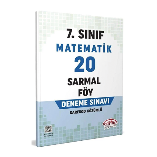 Editör 7. Sınıf Matematik 20 Sarmal Föy Deneme Editör Yayınları
