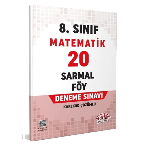 Editör 8. Sınıf Matematik 20 Sarmal Föy Deneme Editör Yayınları