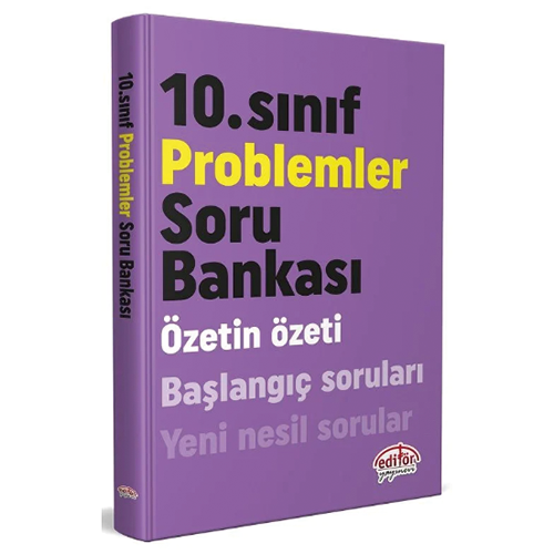 Editör 10. Sınıf Matematik Problemler Soru Bankası Editör Yayınları