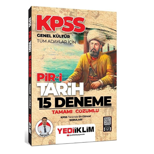 Yediiklim KPSS Piri Tarih 15 Deneme Çözümlü Yediiklim Yayınları