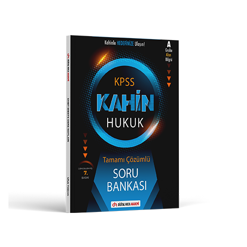 Dijital Hoca 2024 KPSS A Grubu Kahin HUKUK Tamamı Çözümlü Soru Bankası