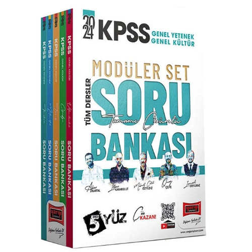 Yargı 2024 KPSS Genel Yetenek Genel Kültür 5Yüz Soru Bankası Modüler Set Çözümlü Yargı Yayınları