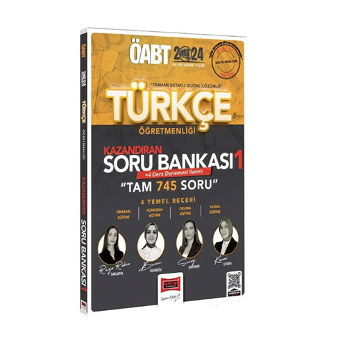 Yargı 2024 ÖABT Türkçe Öğretmenliği Kazandıran Soru Bankası-1 +4 Deneme İlaveli Çözümlü Yargı Yayınları