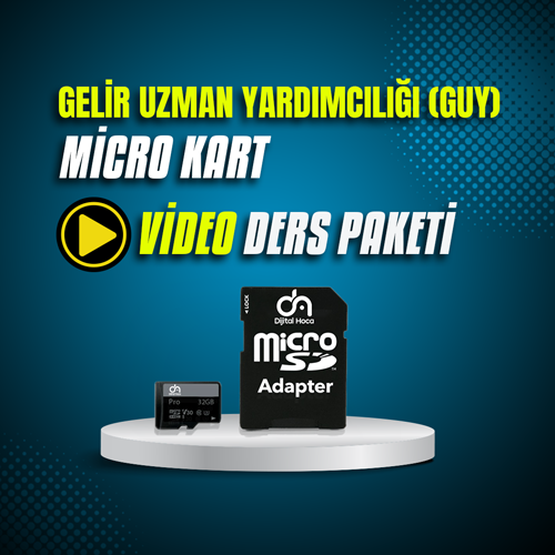 Gelir Uzman Yardımcılığı (GUY) Micro Kart Video Ders Paketi