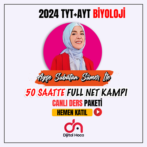 2024 TYT+AYT Biyoloji 50 Saatte Full Net Kampı 